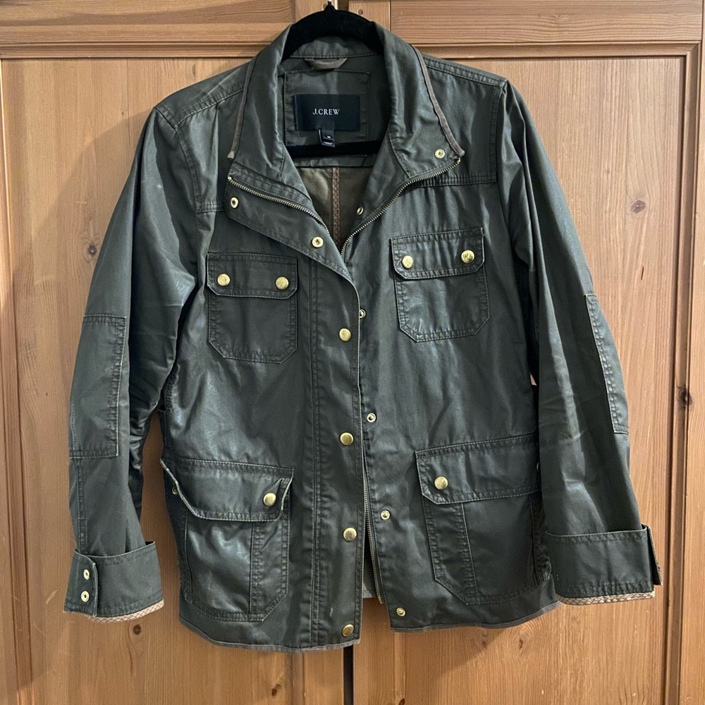 J. Crew Waxed Military Jacket